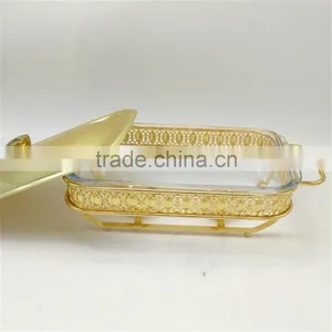 Best Selling Hotel Buffet Chafing Dish Food Warmer With Glass Dish thumbnail-1