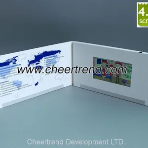 Thinnest TFT Screen 4.3'' Video Greeting Card, Lcd Video Cards, Video Brochure thumbnail-1