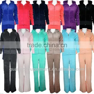 Custom Cheap Velour Tracksuits for Women thumbnail-1