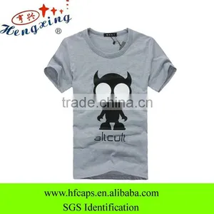 2013 Sumer Cotton Printing Short Sleeve O-neck T-shirts thumbnail-1
