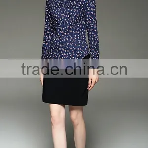 Idyllic Style Floral Printed Long Sleeve Cotton Shirt For Ladies thumbnail-3
