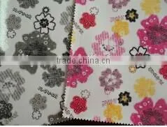 PVC Leather With Flower Printing for Bag Usage, Leather Goods for Bag thumbnail-1