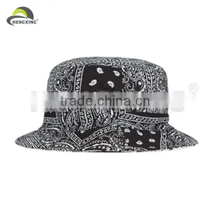 Custom Fashion Printed Bandana Bucket Hat thumbnail-1
