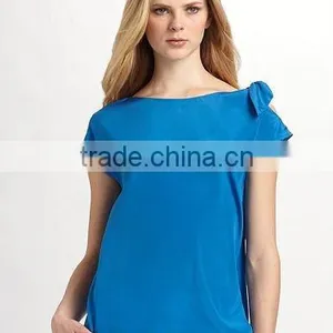 Ladies Boat Neck Blouse Tops thumbnail-1