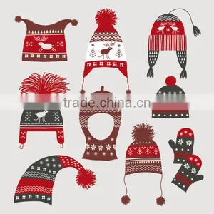 Popular Lovely Kids Funny Knitted Christmas Hats thumbnail-6