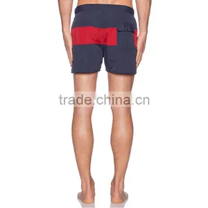 2015 New Design 100% Cotton Mens Printed Shorts Beach Style Two Color Fashion Mens Swim Shorts thumbnail-3