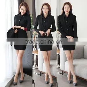 Work Uniforms Elegant Design Lady Office Uniform for Women thumbnail-5