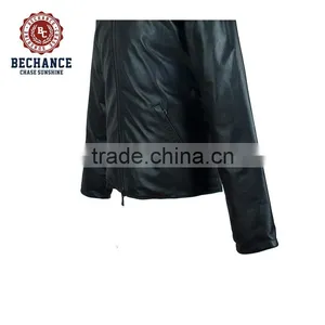 Mens Pu Padded Coat for Winter Outdoor Down Jacket thumbnail-4