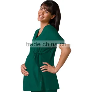 Maternity Scrubs Wrap Top thumbnail-1