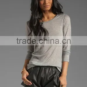 Long Sleeve Grey Tee Shirt thumbnail-1