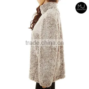FACTORY High Quality Plus Size Women Heather Pullover Sweater Wholesale Clothing thumbnail-2
