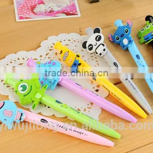 New Fashion Colorful Cute Press Short Ballpoint Pen thumbnail-1