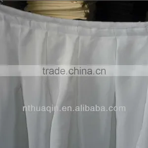 Decorative Table Skirts Wedding Box Pleat Table Skirts Round Table Skirting thumbnail-1