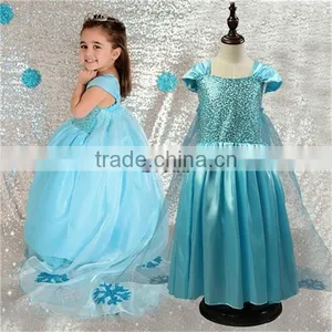 Wholesale Girls Party Dress Frozen Girl Dress Fashion Dress for Children thumbnail-2