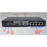 4 Ports VGA Extender 100m / 200m / 300m thumbnail-3