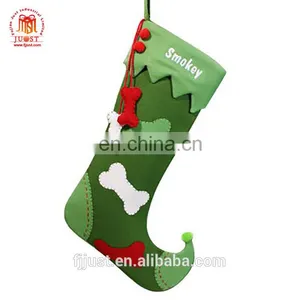 Hot Sale Red Cheap Cotton Patches Country Christmas Stockings thumbnail-1