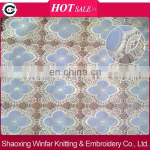 Voile With Holes Guipure Embroidery Fabric for Lady Dress Garment thumbnail-1
