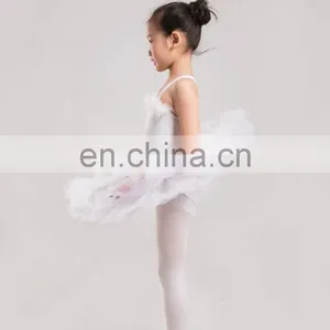 Amazon Soft Beautiful Classical Kid Girls White Swan Ballet Tutu thumbnail-2