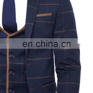 Two Buttons Slim Fit Men Suit (3 Pieces) thumbnail-2