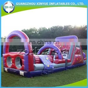 0.55mm PVC Tarpauin Rainbow Outdoor Inflatable Obstacle Course Equipment for Adults thumbnail-2