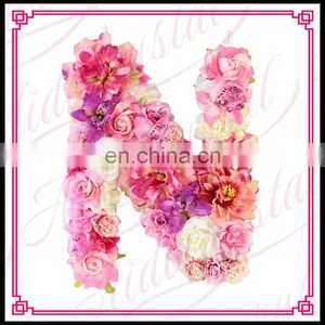 Aidocrystal Home Decoration Silk Orchid Rose Bouquets Letter Wedding Green Artifical Flowers Decor thumbnail-2