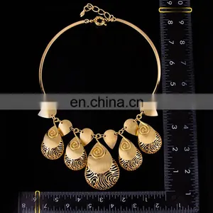 Free Shipping Big Fashion Jewelry Set/dubai Gold Jewelry Set / Rani Haar Jewelry Set CJ014 thumbnail-2