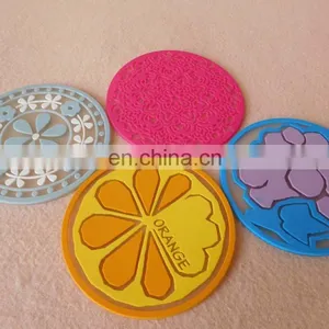 Non-slip Coaster Pvc Tea Cup Mat With 2D Logo thumbnail-5