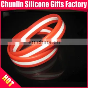 Hot Selling Blank Layers Silicone Slap Bracelets thumbnail-1