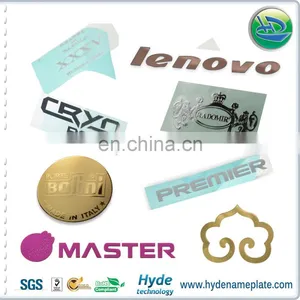 Customized Metal Electroform Silver/ Gold/ Rose Gold Color Metal Nickel Sticker thumbnail-1