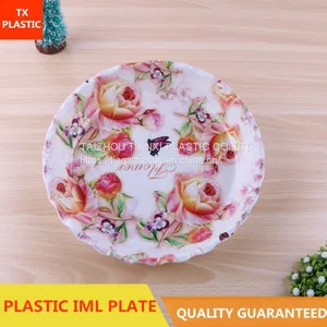 TX0303 DISPOSABLE IML PLASTIC WAVE EDGE PLATE FOOD PLATE PLASTIC TRAY thumbnail-1