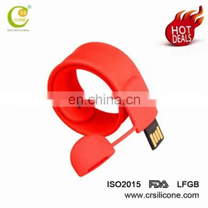 Custom Usb2.0 3.0 Christmas Gift Present Silicone Wristband/Convenient Bracelet Usb Flash Drive thumbnail-4