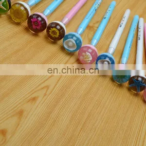 Office and School Novelty Fancy Creature Ballpoint Pen for Children and Kids With Spiral Shell,flower,starfish,scorpin thumbnail-4