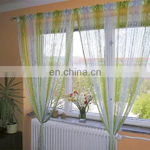 Cheap Multi Color String Curtain With Rod Procket thumbnail-3