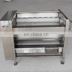 Commercial Low Price Vegetable Brush Cleaner Washer Potato Baby Carrot Onion Peeling Machine for Sale thumbnail-4