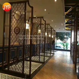 China Manufactory China Factory Laser Cut Metal Screens Indoor Decorative Stainless Steel Room Divider thumbnail-1