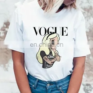 2020 Princess Vogue Tee Women Summer Graphic T-Shirts thumbnail-6