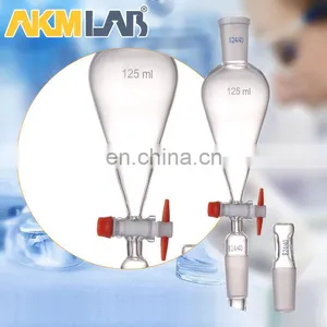 AKM LAB Glass Separatory Funnel With PTFE Stopcock thumbnail-1
