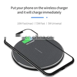 Charger Wireless 2020 New Product Hot Seller Stand For Mobile Phone Qi Fast Charging Factory Universal 10W Wireless Charger thumbnail-2