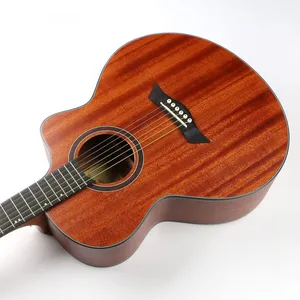 Good Price Matte 40 Inch Auditorium Made in China Wood Acoustic Guitar OEM Guitar for Sale thumbnail-3