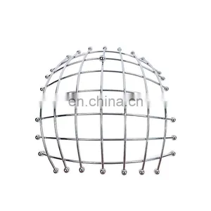 China New Style Storage Kitchen Organizer Wholesale Metal Silver Steel Fruit Basket thumbnail-4