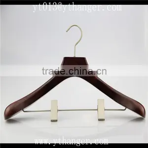 CY-662 Provide Best Sell Garment Wooden Clothes Hanger With Trousers Hanger thumbnail-3