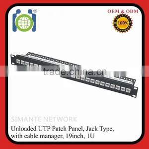 24 Port Unloaded Blank Patch Panel, 19 Inch 1u thumbnail-2