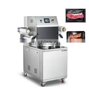 Food Tray Sealing Packing Machine Vacuum Skin Packaging Machine for Meat thumbnail-3