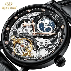 KINYUED Hot Sale Luxury Business Tourbillon Mens Automatic thumbnail-1