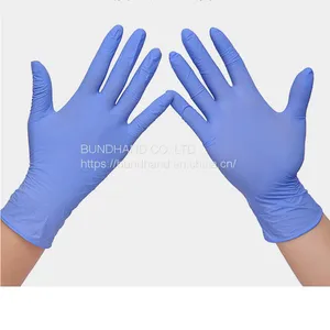 Violet Blue Disposable Nitrile Powder Free Medical Examination Gloves thumbnail-3