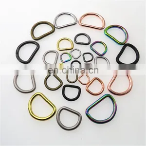 Factory Manufacture Bag Accessories Zinc Belt Buckle Metal D Ring For Handbag Dog Collars thumbnail-3