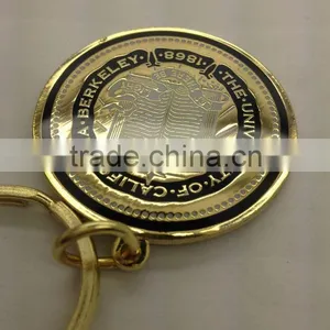 Key Chaincustom Soft Enamel Metal Badge Gold thumbnail-2