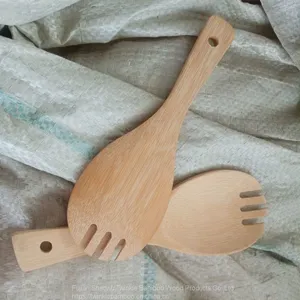 Bamboo Salad Spoon Set Manufacturer Kitchen Utensils From China Twinkle Bamboo thumbnail-1