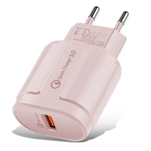 Makaron Colorful USB Wall Charger Quick Charging For Mobile Phone EU US Plug USB Adapter Charger for IPhone for Xiaomi thumbnail-1