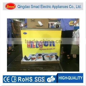 Portable Compressor Cooling Chest Freezer Glass Sliding Door Freezer thumbnail-6